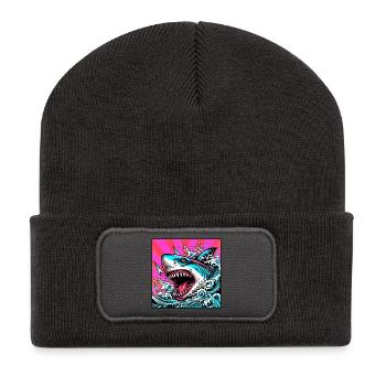 Hai - Recycelte Patch Beanie - Dunkelgrau - Vorne