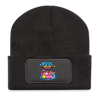 Pool Relax Mode - Recycled Patch Beanie - dark grey - Front