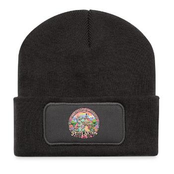 Dinosaure Maternelle Petite Section Fille - Beanie recyclé à patch - charbon - Devant