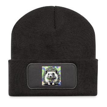 hérisson - Beanie recyclé à patch - charbon - Devant