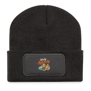 Coastal aperitif at sunset - Recycled Patch Beanie - dark grey - Front