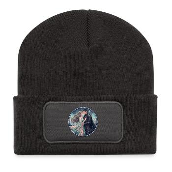 Moonlit Night Elf Love in the Star Forest - Recycled Patch Beanie - dark grey - Front