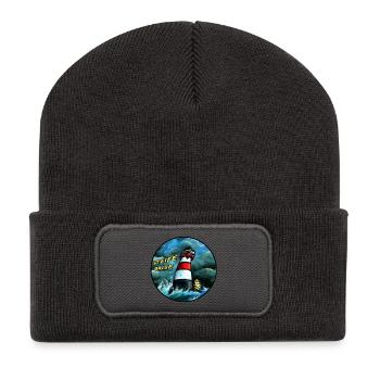 Seenotschaf-steife_brise - Recycelte Patch Beanie - Dunkelgrau - Vorne