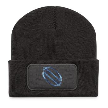 Orbite de glace – Attracteur étrange - Beanie recyclé à patch - charbon - Devant
