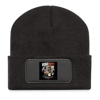 Ruhrpott Pause Mal Richtig - Recycelte Patch Beanie - Dunkelgrau - Vorne