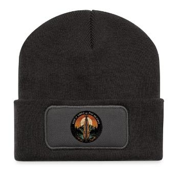 Dulcimer Musicien de Dulcimer Instrument pincé - Beanie recyclé à patch - charbon - Devant