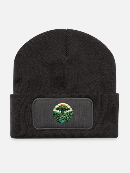 Rêve d’Amazonie - Recycled Patch Beanie - dark grey