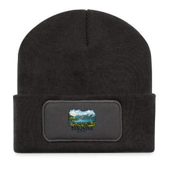 Lake Traunsee - Recycled Patch Beanie - dark grey - Front