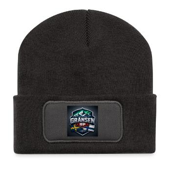 Dunka2 - Recycelte Patch Beanie - Dunkelgrau - Vorne