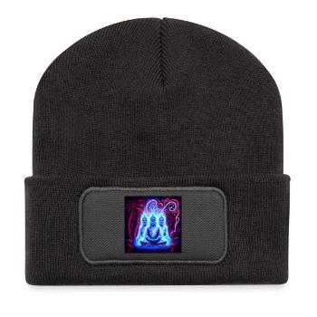 Erleuchtet_ - Recycled Patch Beanie - dark grey - Front