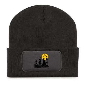 Segeln - Recycelte Patch Beanie - Dunkelgrau - Vorne
