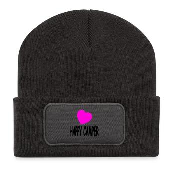 Camper - Recycelte Patch Beanie - Dunkelgrau - Vorne