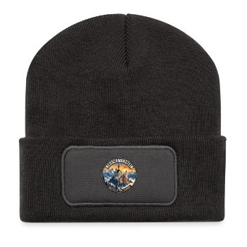 Neuschwanstein Castle Germany Vintage Badge - Recycled Patch Beanie - dark grey - Front