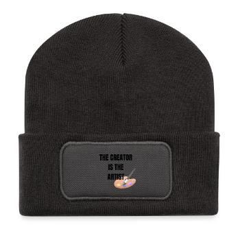 The Creator Is The Artist Graphic - Recycled Patch Beanie - dark grey - Front