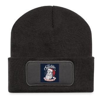 only Santa can judge me - Recycled Patch Beanie - dark grey - Front