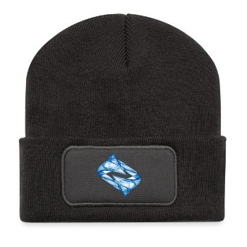 Dynamic Track - Blue - Chaos Art - Recycled Patch Beanie - dark grey - Front
