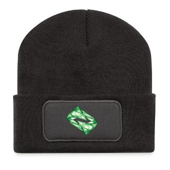 Dynamic Track - Green - Chaos Art - Recycled Patch Beanie - dark grey - Front