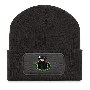 Biker Adrenaline Rush Helmet - Recycled Patch Beanie - dark grey - Front