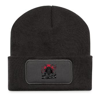 Oni Demon - Recycled Patch Beanie - dark grey - Front