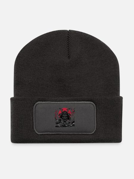 ONI DEMON - Recycelte Patch Beanie - Dunkelgrau