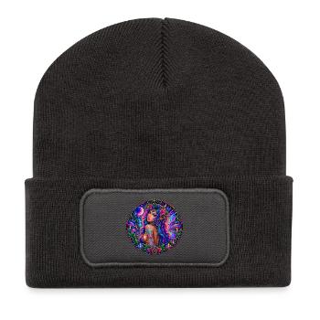 Elfe - Recycelte Patch Beanie - Dunkelgrau - Vorne