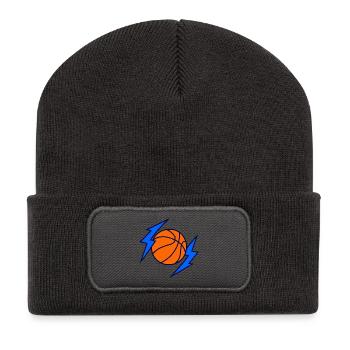 Basketball Lightning - Recycelte Patch Beanie - Dunkelgrau - Vorne