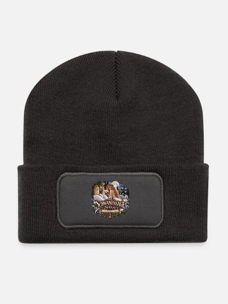 Die Schwanensage von Zwickau – Jungbrunnen-Sage - Recycelte Patch Beanie - Dunkelgrau