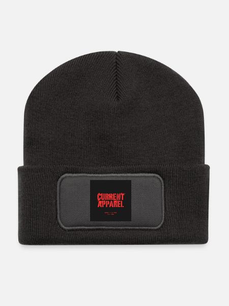 AKTUELLE APPAREL - Recycelte Patch Beanie - Dunkelgrau