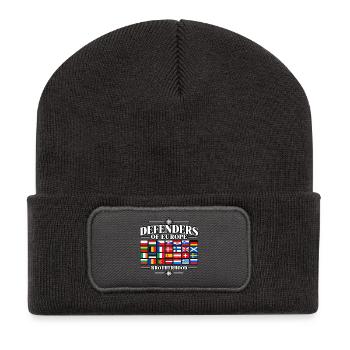 VERTEIDIGER EUROPAS - Recycelte Patch Beanie - Dunkelgrau - Vorne