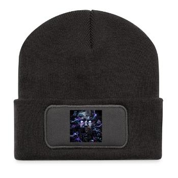 Der algorithmische Blockwart - Recycelte Patch Beanie - Dunkelgrau - Vorne