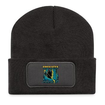 River Styx Rafting - Recycelte Patch Beanie - Dunkelgrau - Vorne