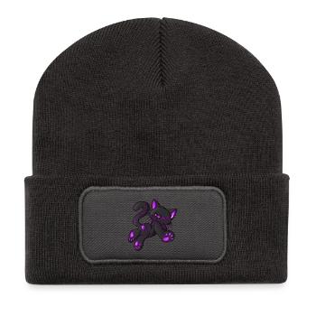 Nikka (Bella Donna‘s wicked world) - Recycelte Patch Beanie - Dunkelgrau - Vorne