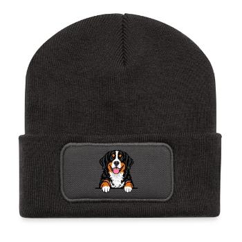 Berner Sennenhund - Recycelte Patch Beanie - Dunkelgrau - Vorne