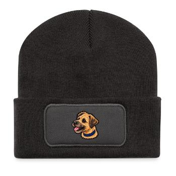 Finn-Emblem - Recycelte Patch Beanie - Dunkelgrau - Vorne