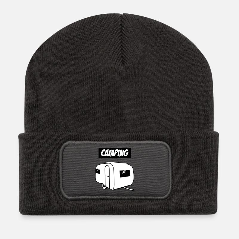 camping - Recycled Patch Beanie - dark grey