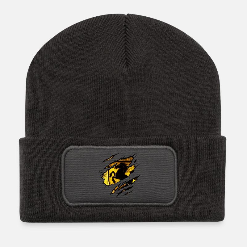 Stuttgart - Stuttgart Zerrissen - Recycelte Patch Beanie - Dunkelgrau