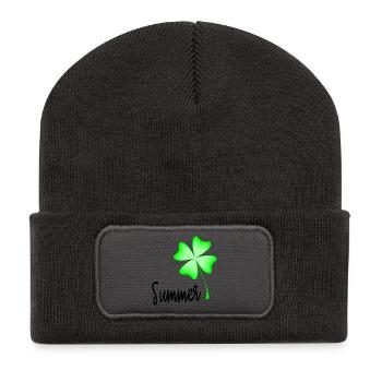 MAÎTRESSE. MAÎTRE. PROFESSEUR. ECOLE. MAITRESSE - Beanie recyclé à patch - charbon - Devant