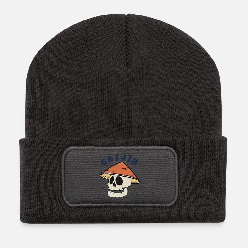 Gaijin Leader - Recycelte Patch Beanie - Dunkelgrau