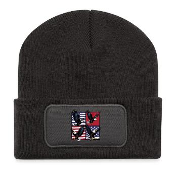 Bald eagle - Recycled Patch Beanie - dark grey - Front