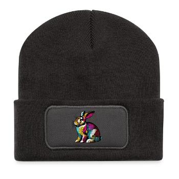 Rabbit - Recycled Patch Beanie - dark grey - Front