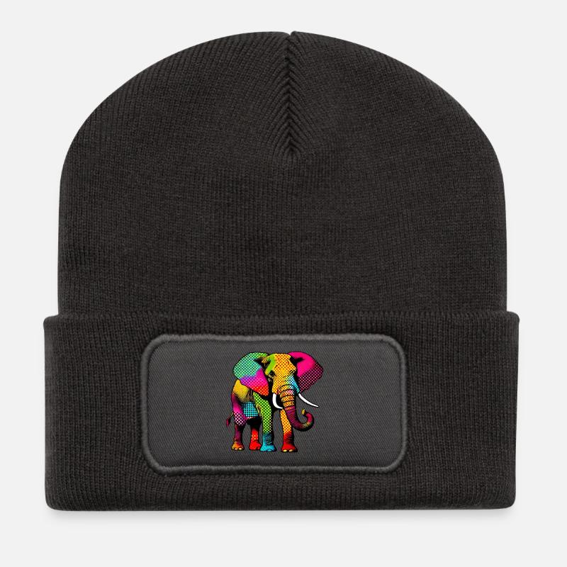 Elephant - Recycled Patch Beanie - dark grey
