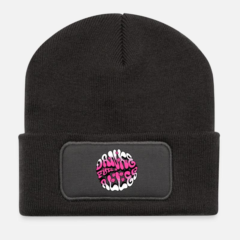 Danke für alles - Recycelte Patch Beanie - Dunkelgrau