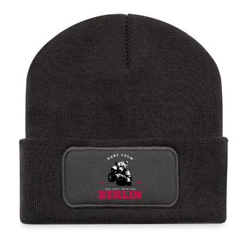 Boxing Club Berlin Bär Berlin  - Recycelte Patch Beanie - Dunkelgrau - Vorne