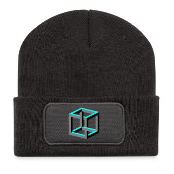 Cube - Recycled Patch Beanie - dark grey - Front