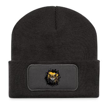 Owl Night Owl Splatter - Recycled Patch Beanie - dark grey - Front