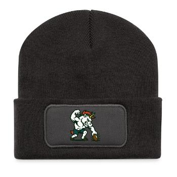 Unicorn Football Power Mascot Strength Design - Recycled Patch Beanie - dark grey - Front