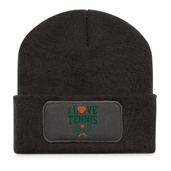 Tennis T-shirt, I Love Tennis Paris Shirt, Hoodie - Recycled Patch Beanie - dark grey - Front