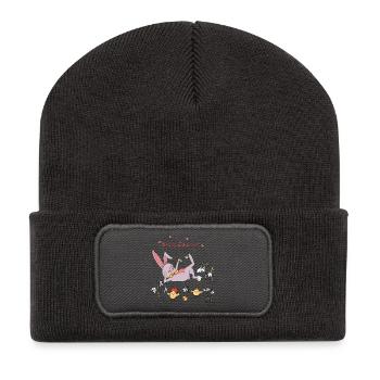 Easter bunny with chicks - Recycled Patch Beanie - dark grey - Front