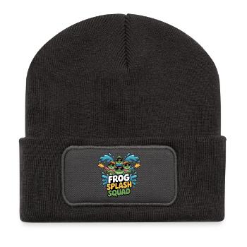 Frog Splash Squad Frog Crew - Recycled Patch Beanie - dark grey - Front