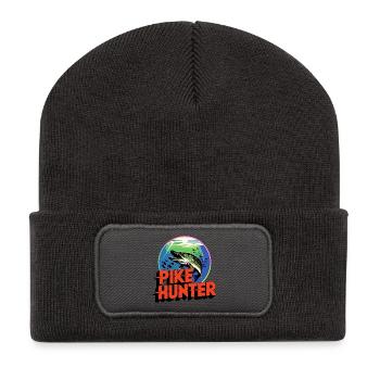 Hecht Fang Design - Recycelte Patch Beanie - Dunkelgrau - Vorne